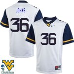 Men's West Virginia Mountaineers NCAA #36 Ricky Johns White Authentic Nike Stitched College Football Jersey KV15Y02UI